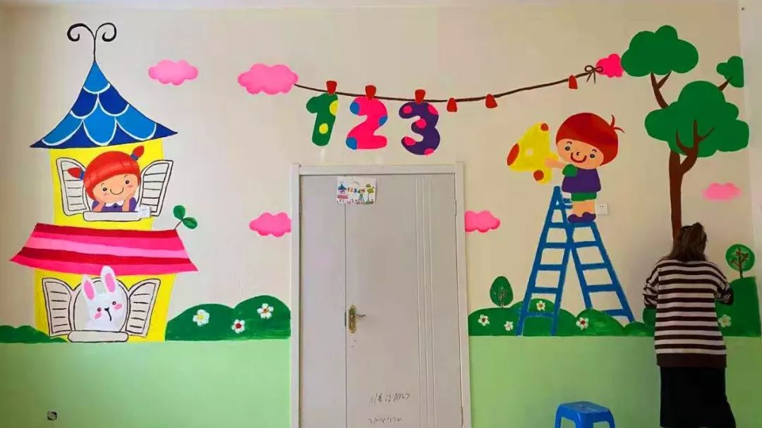 美 | 太有才了——市园老师自己动手彩绘新教室