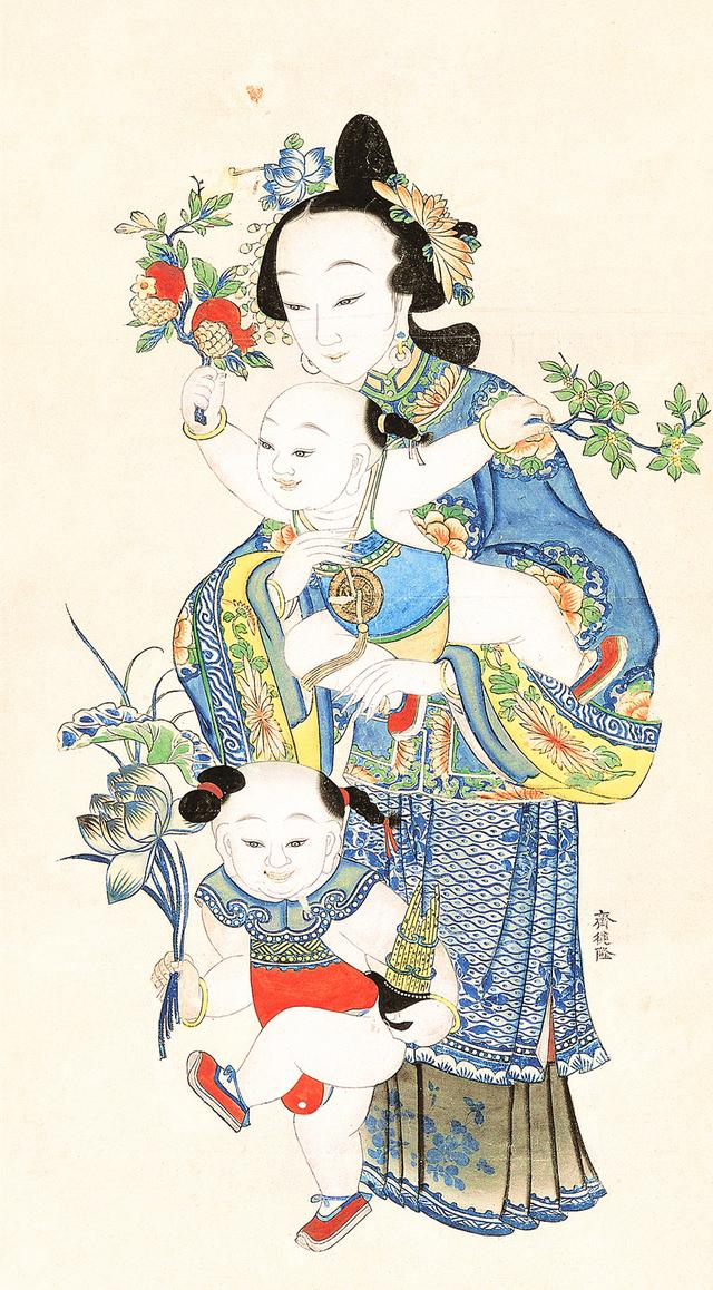 几张清代古版年画欣赏