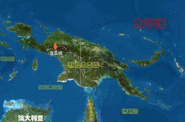 伊里安岛地图图片