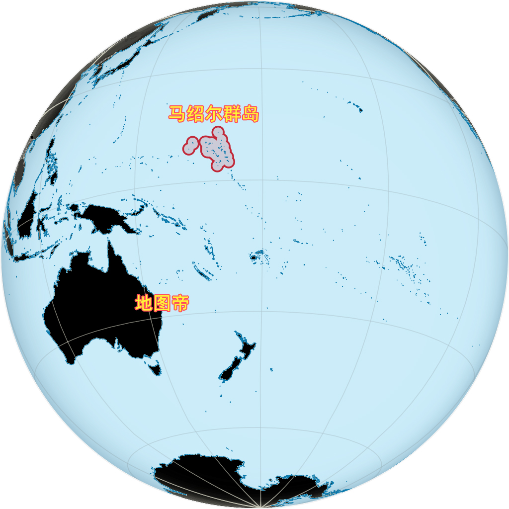 马绍尔群岛共和国地图图片