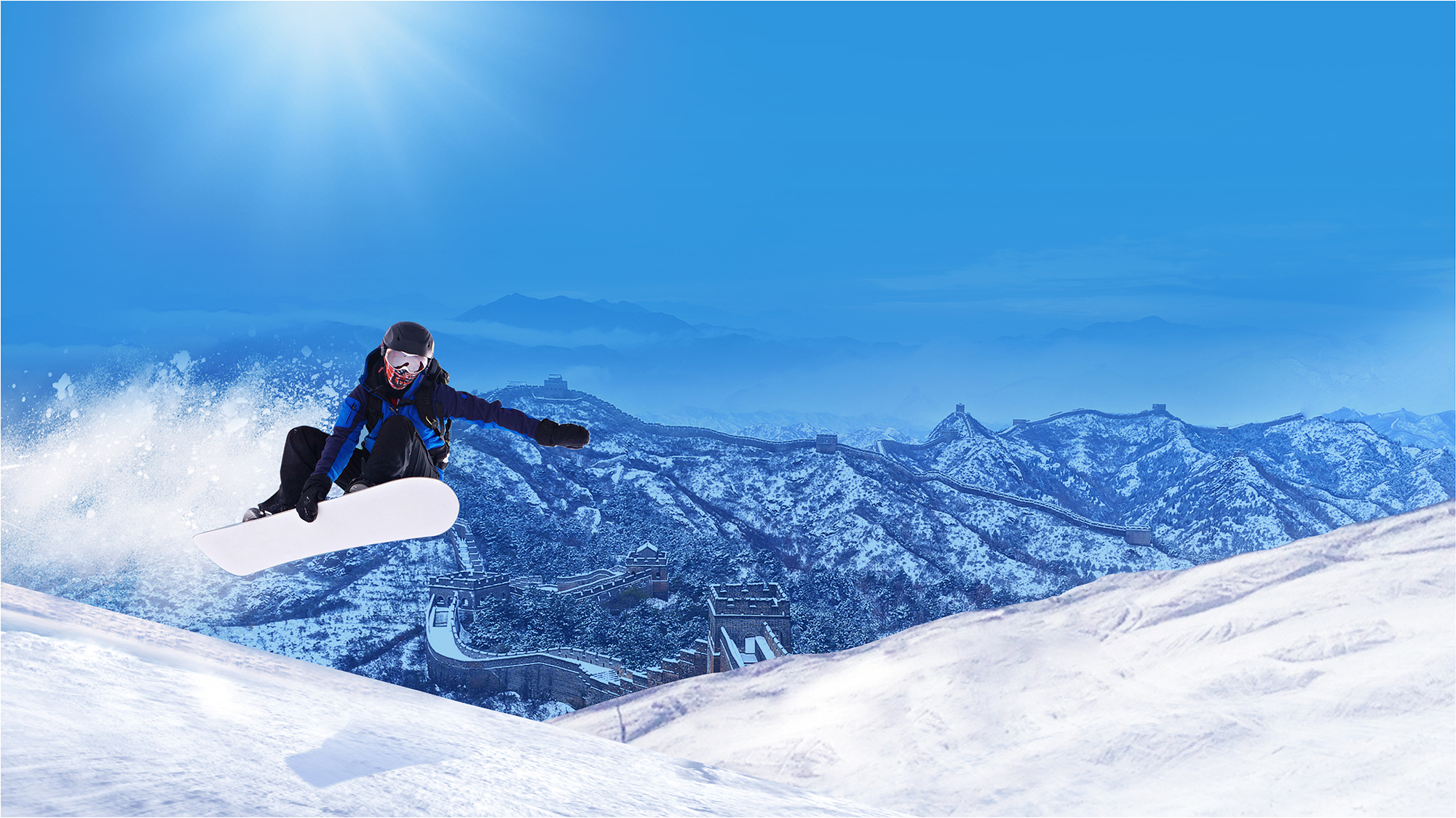 冬奥会滑雪场背景图片