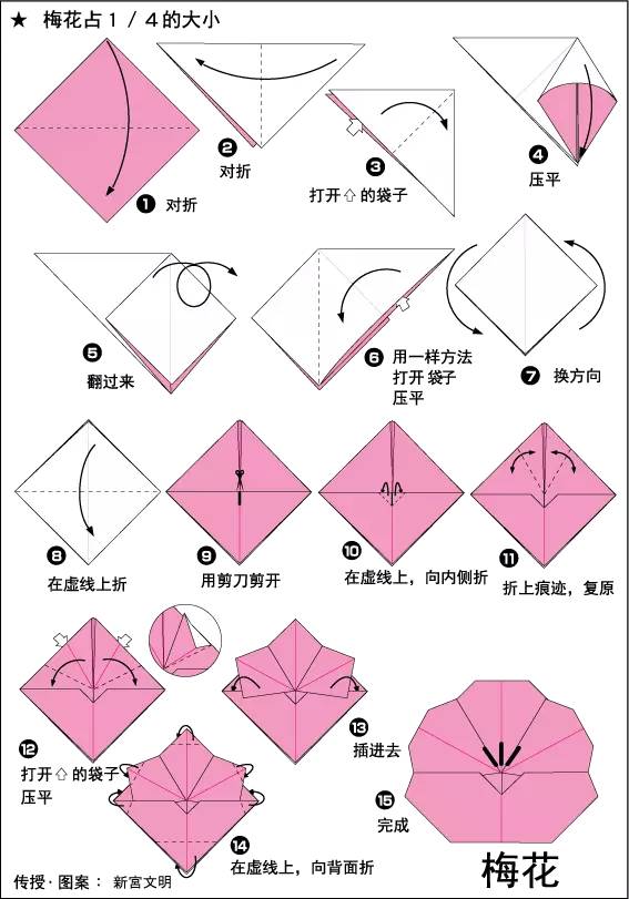 20种梅花手工和孩子感受那份傲骨之美