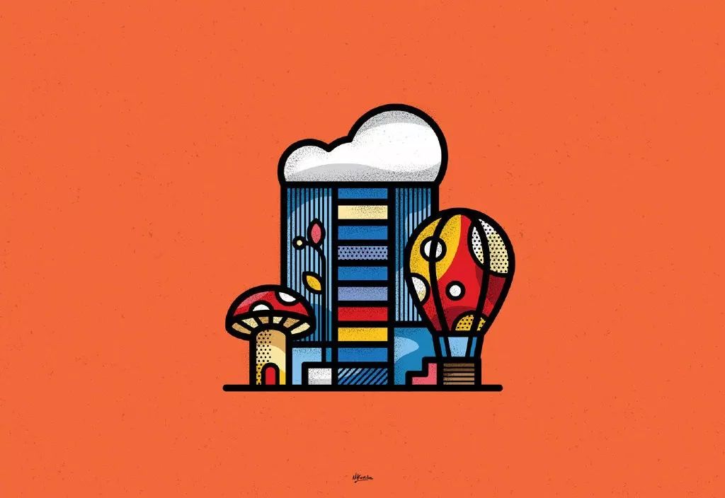 色彩丰富的个性矢量插画作品欣赏