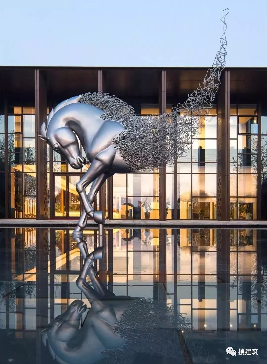 一建网架特色示范区的点睛之笔景观雕塑多图