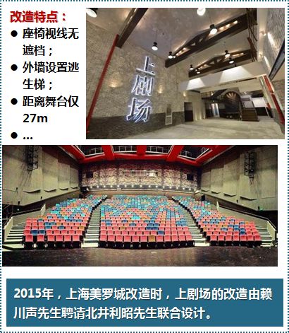 进行专业设计 2015年, 上海 美罗 城上剧场的改造 由 赖川声先生聘请