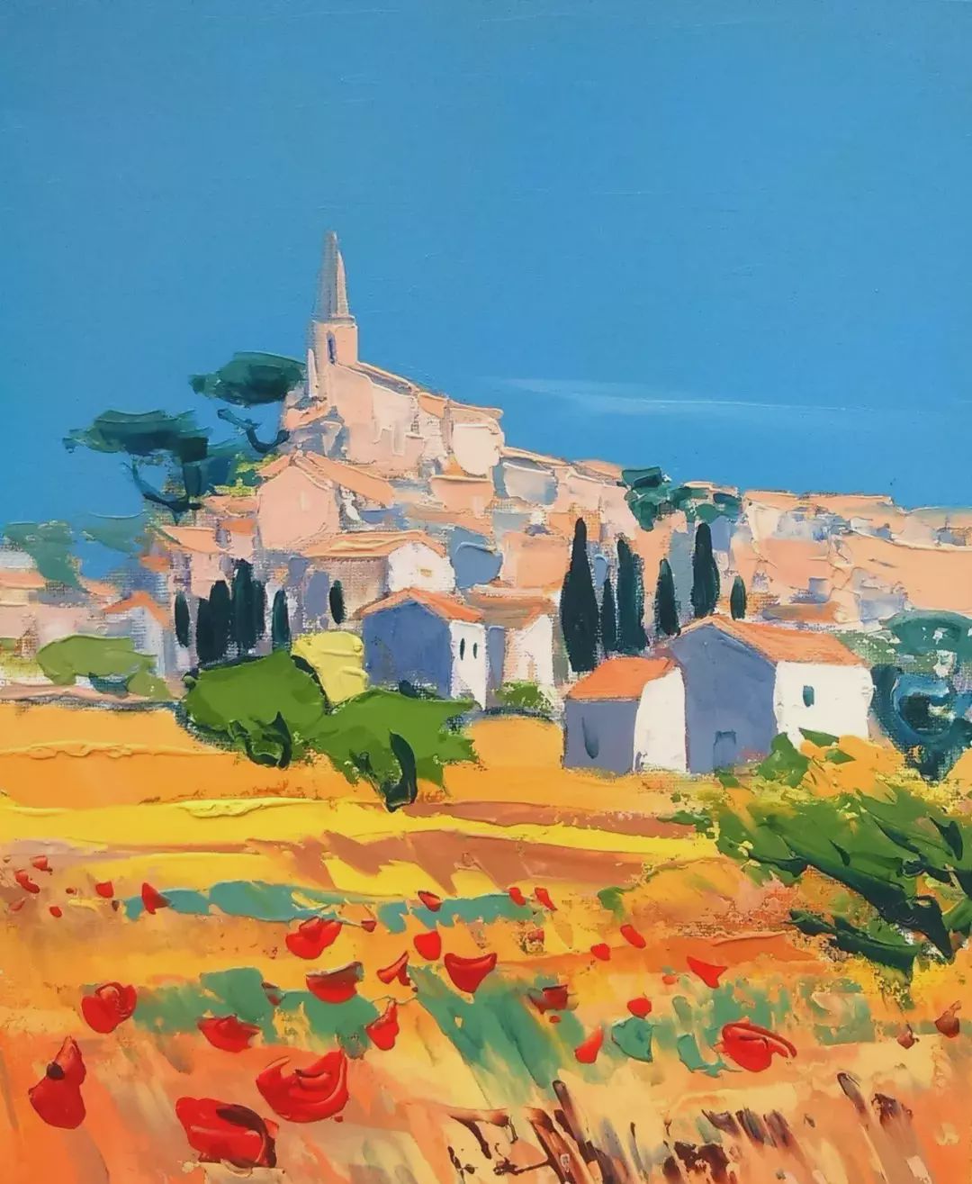 艺术家francistaussac笔下明快浓烈的色彩