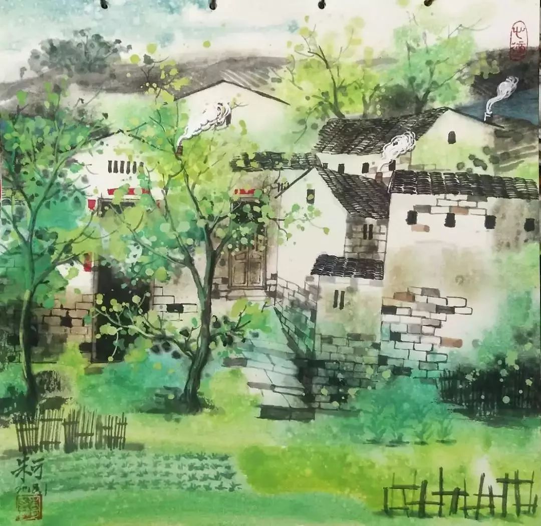 汕头画家笔下的潮汕乡村风景画这也太美了吧