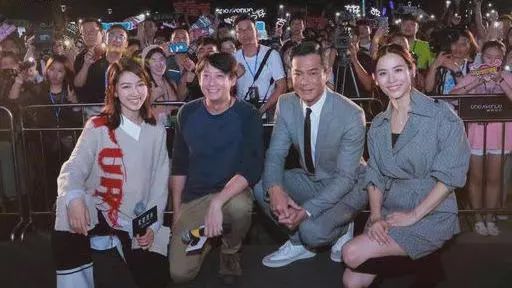 宣萱古天乐银幕cp感爆棚一个穿西装一个穿灰大衣太像情侣装