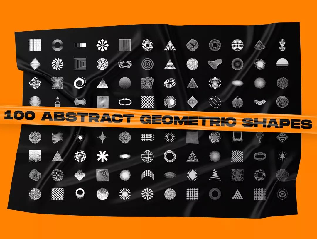 设计素材丨0个抽象的形状 背景素材集 Ai Eps Png Psd Jpg 几何形