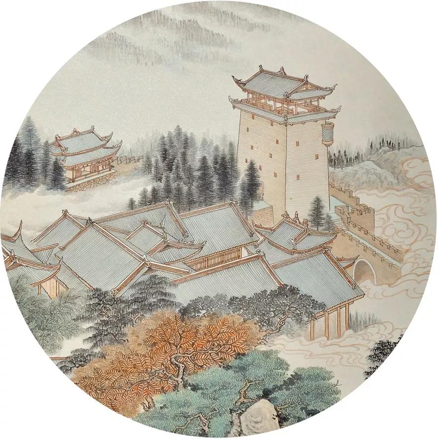 67牟雪松界画系列之---九黎城