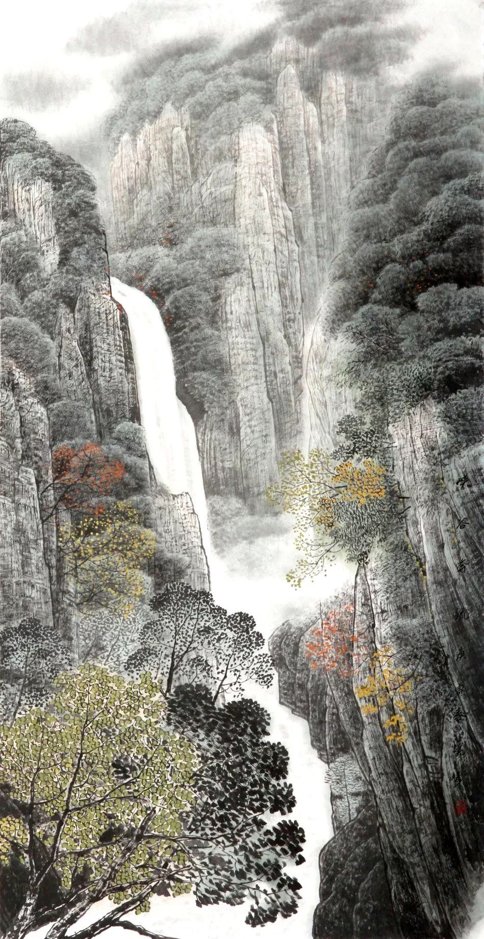 王晓峰的画,饱蘸对大自然的崇敬挚爱,对生命的讴歌赞美.
