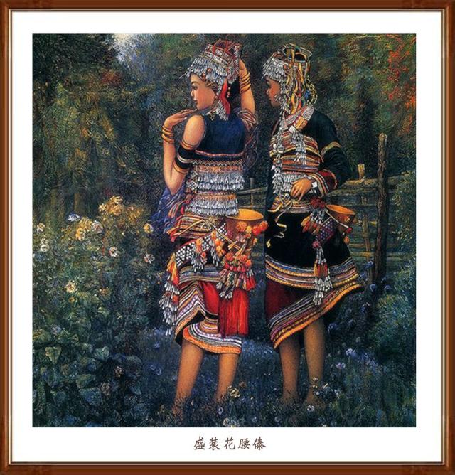 追寻唯美陈崇平重彩人物画