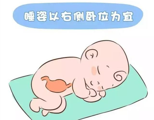 新生儿侧卧姿势图解图片