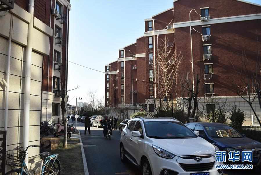 1月4日拍摄的北京市通州区天桥湾小区一景. 新华社发(陈钟昊摄)