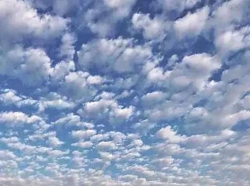 ① 早晨的絮状高积云② 早上起雾的车窗北方寒夜里大雪纷飞南方艳阳高