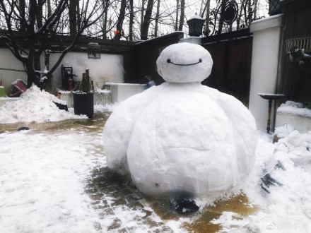 北京下雪了民间艺术家们也出门了