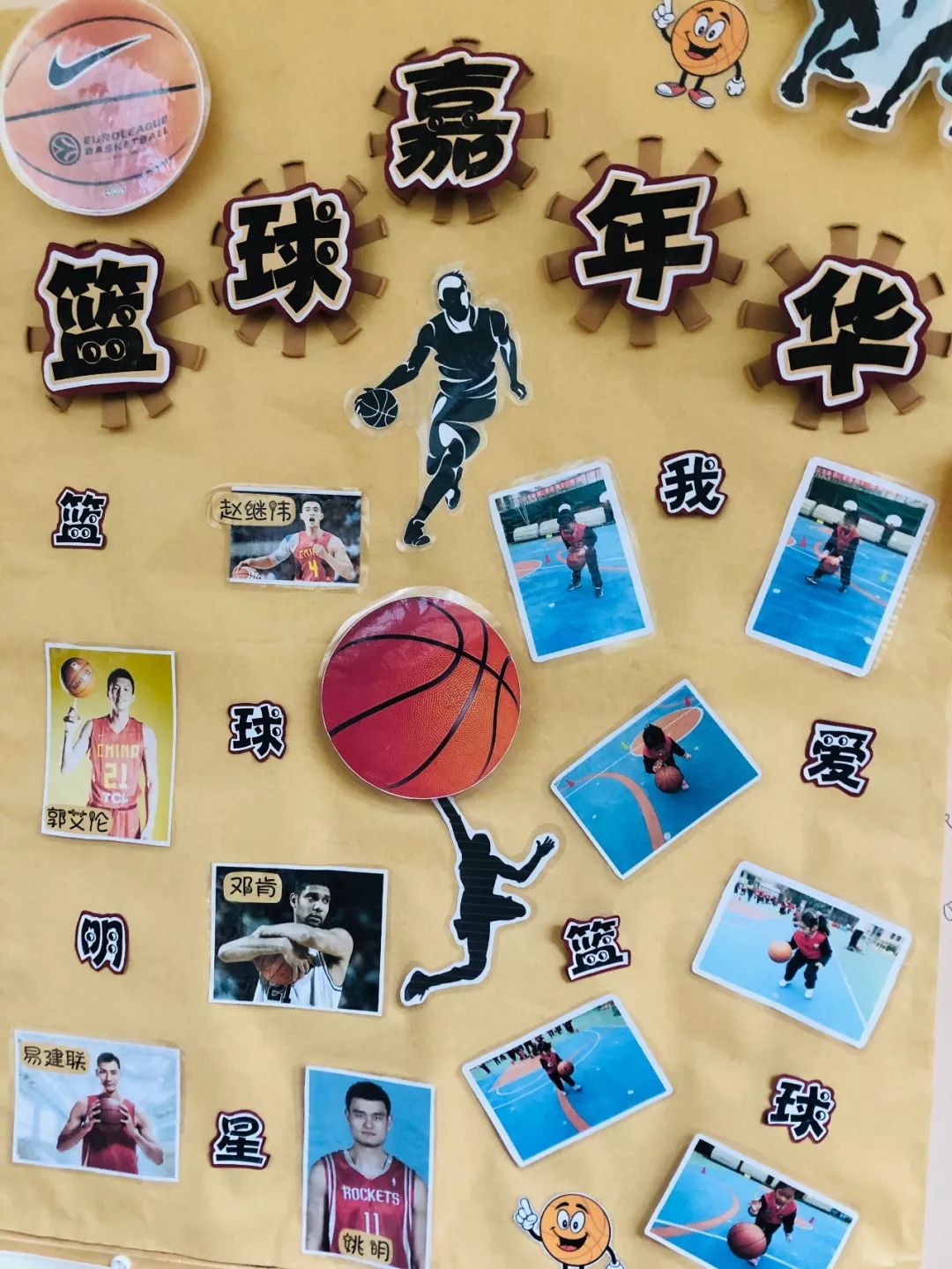 幼儿园篮球环境创设图片