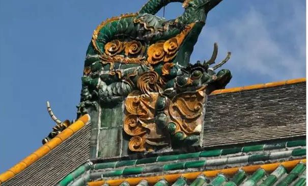 崇福寺鸱吻细部元代鸱吻线描图明清吻兽:各司其职明清对建筑的规范也