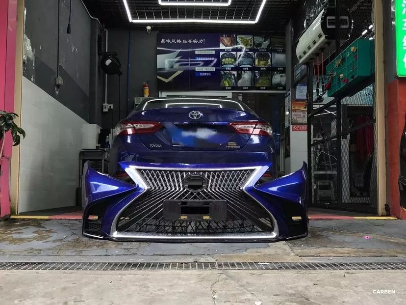 初摄八代凯美瑞混动蓝凯美瑞改装玩家