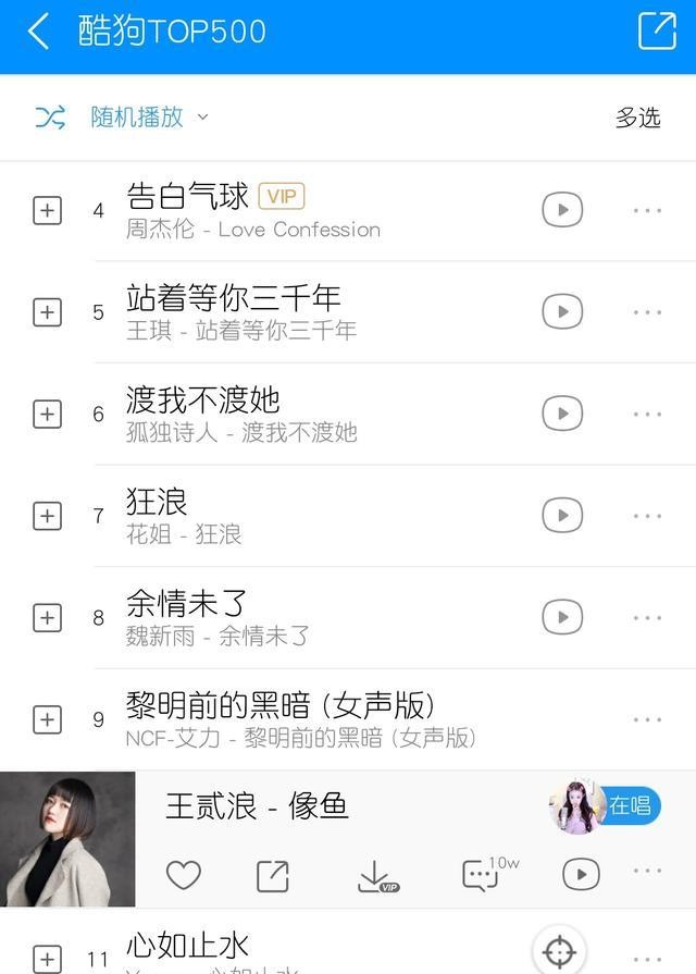 《人间城》空降酷狗top500 短视频红人王贰浪即将开唱_歌词