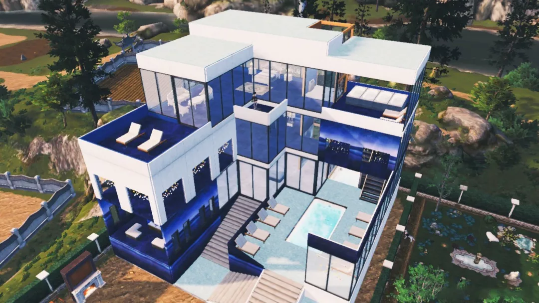 明日之后建筑赏析:冬日里的温暖,快来日式汤泉屋看雪吧!