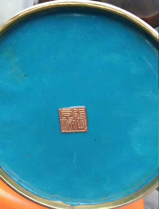 景泰蓝孔雀壶--中国工艺美木大师张同禄作品