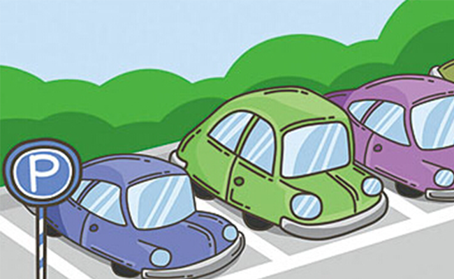 卡通这个娃陪着停车场的日子最久,如今卡通这个娃长大了,有时候也会对