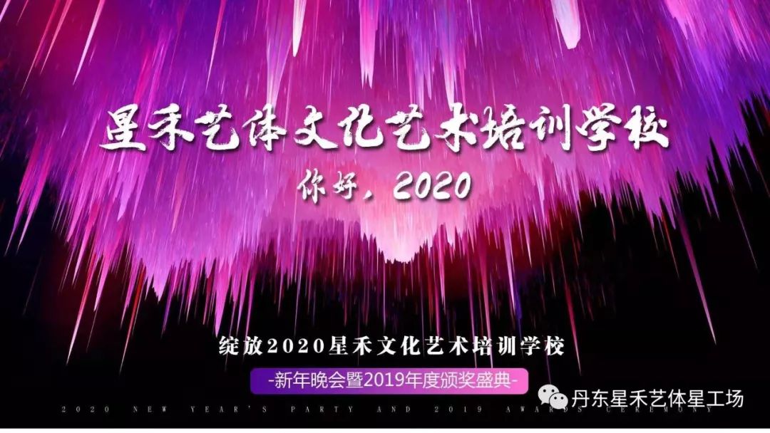 绽放2020星禾文化艺术培训学校新年晚会暨2019年度颁奖盛典