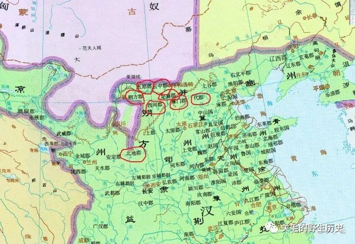 為什麼地圖上東漢,曹魏和西晉三朝的疆域沒有今陝北地區?_匈奴