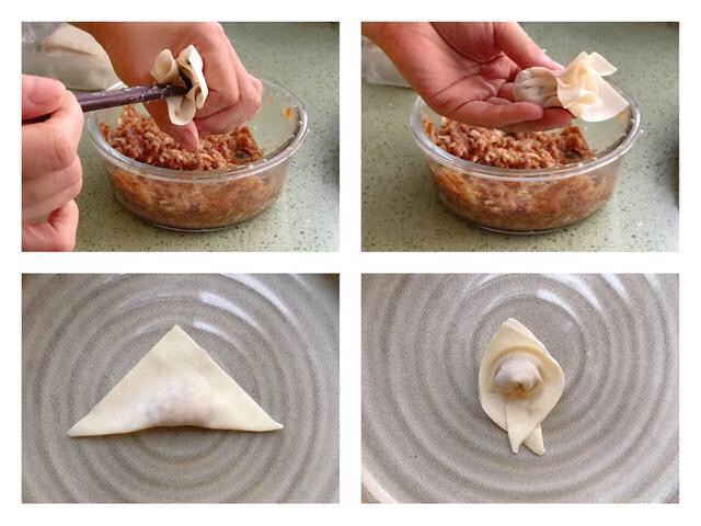 馄饨5种超简单包法皮薄不露馅咬一口鲜香多汁早餐必备
