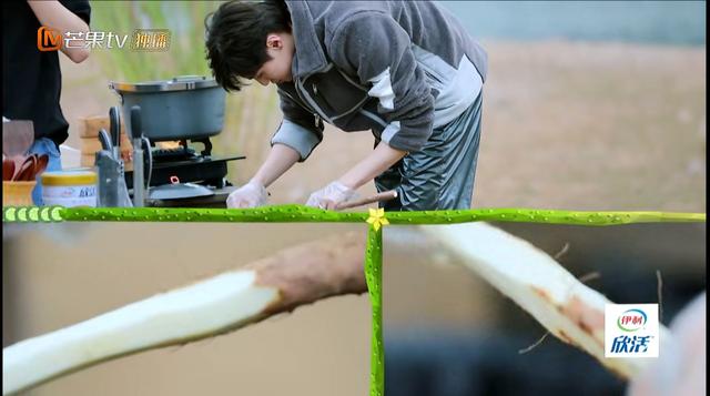 不会烹饪也要坚持帮忙的李振宁少说话多做事的管栎完成食材获取的任务