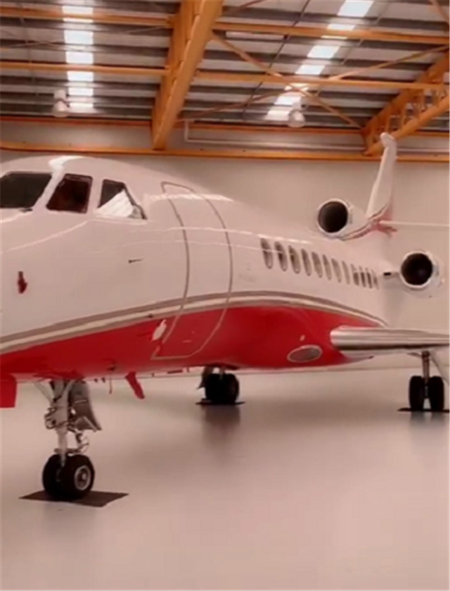 同样是炫富,大部分富豪都用"遛狗"方式炫车,而这位炫私人飞机