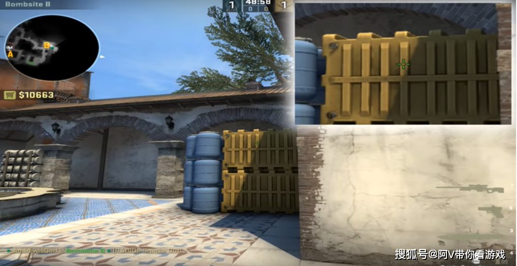 原创csgo-inferno(炼狱小镇)单向烟集锦
