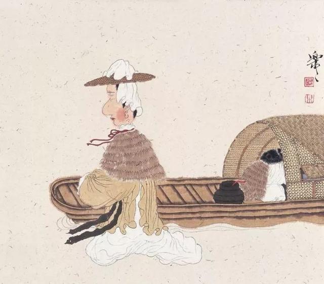 擅长工笔人物,画法师承陈老莲——徐乐乐