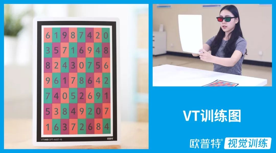镜视力卡,字母表进行脱抑制和调节训练偏振阅读单位配合双面镜视力卡