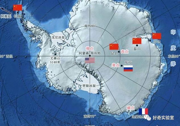 圈以内距离南极极点约2598公里不过地磁北极点的位置一直在大幅向西北