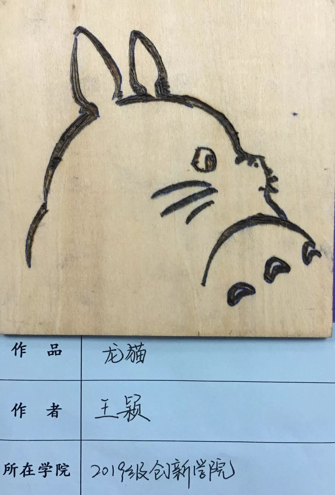 落实十个一通用技术项目式教学电烙画作品赏析二