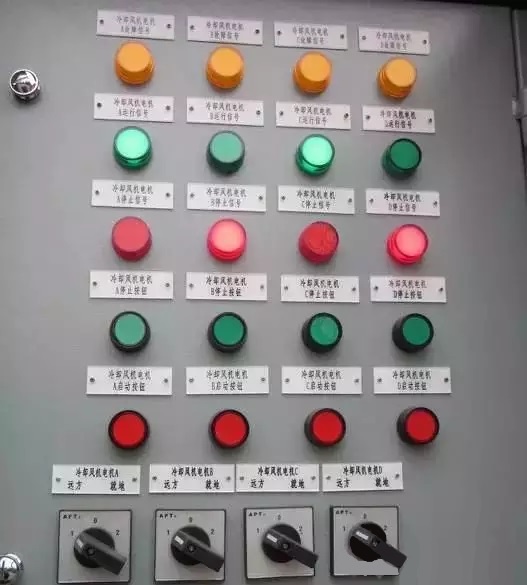 配电柜指示灯及按钮颜色的定义