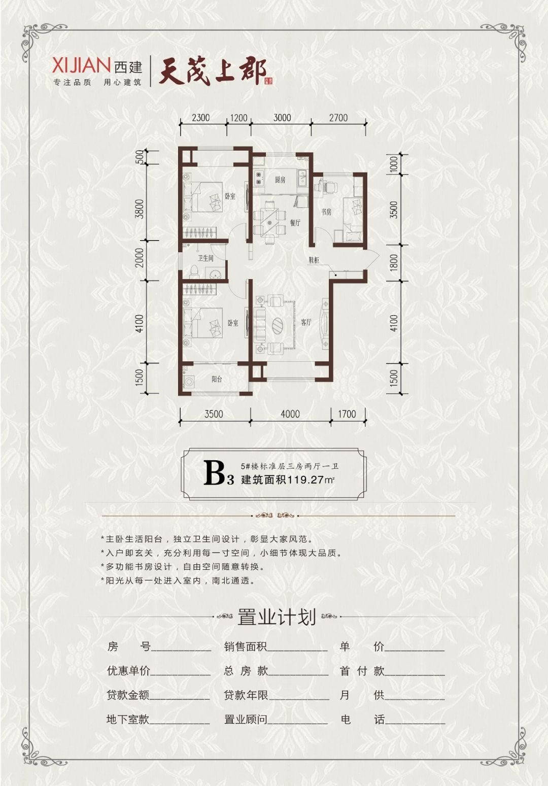 西建天茂城热门户型