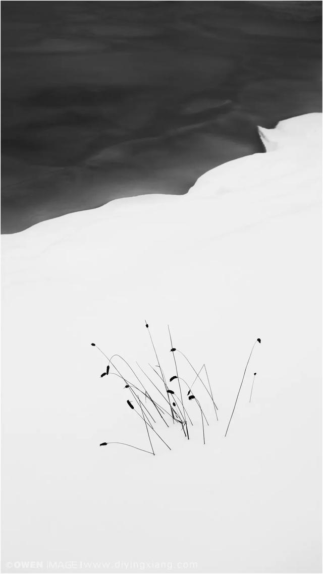欧海春赛里木湖极简主义黑白摄影作品分享