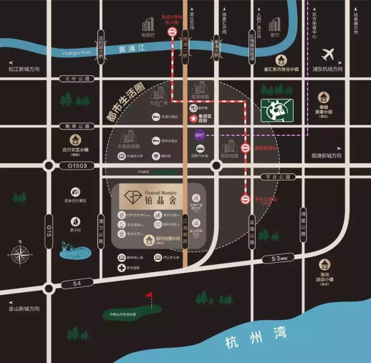 惊喜绿地在南桥南还有一个刚改新盘120㎡联排别墅只需500万起