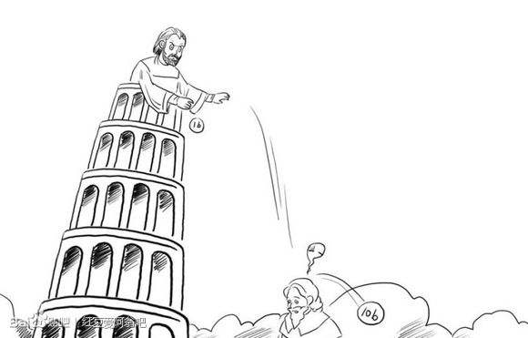 伽利略简笔画卡通图片