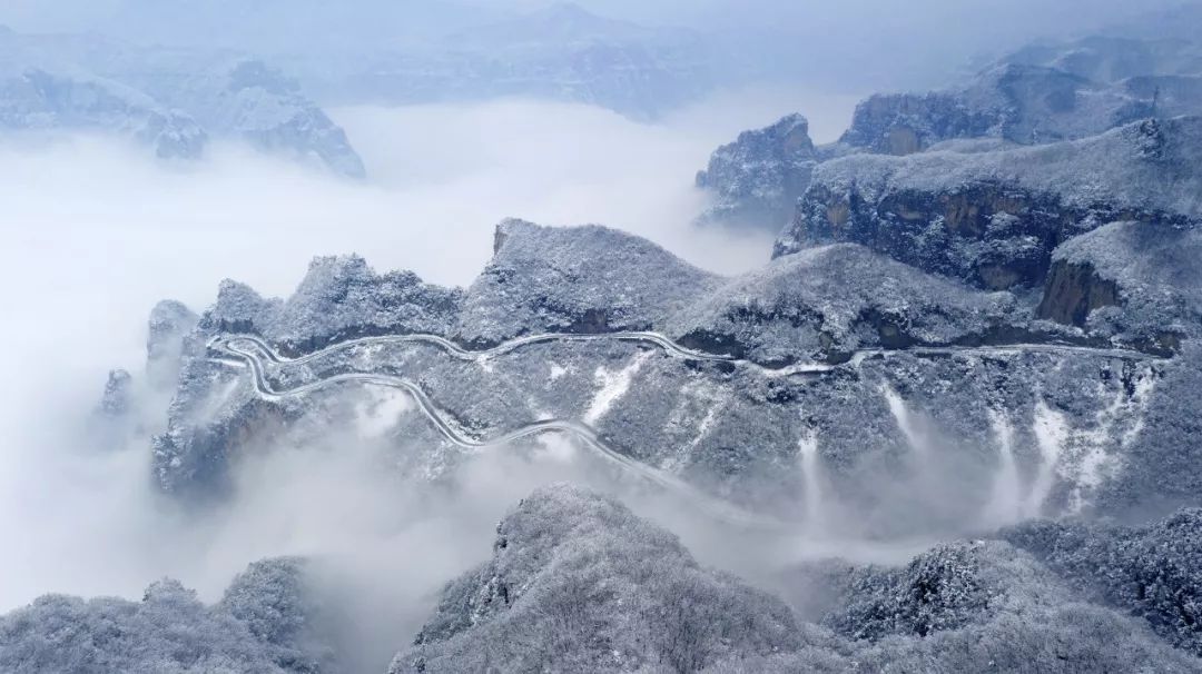 大片来袭雪后初晴的云台山美爆了