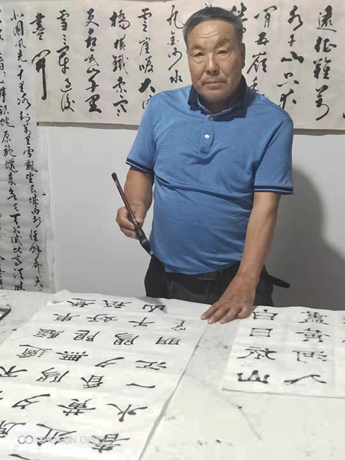 书法家杨普明_甘谷县