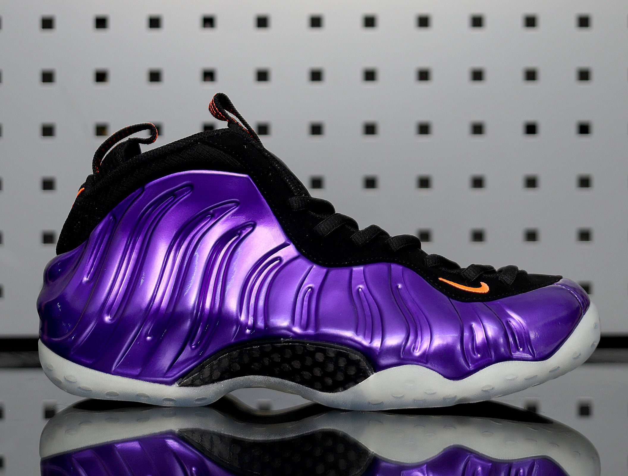 nike air foamposite one electro purple电光紫喷