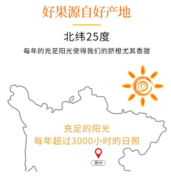 水果团源自北纬25度的赣南脐橙甜嫩爆浆