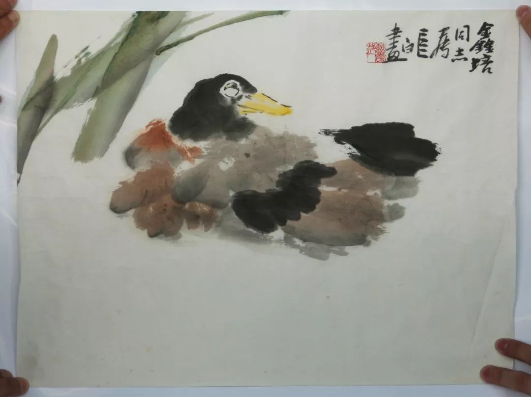 海墨画社社长富华的《春江水暖图》