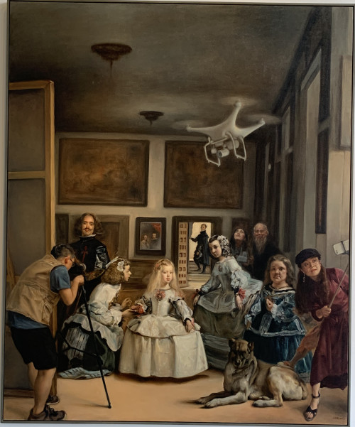 在委拉斯盖兹的名作宫娥背后发现了齐白石