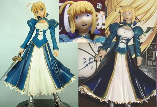 神级邪神手办每一个都丑出了特色saber那款甚至被官方承认