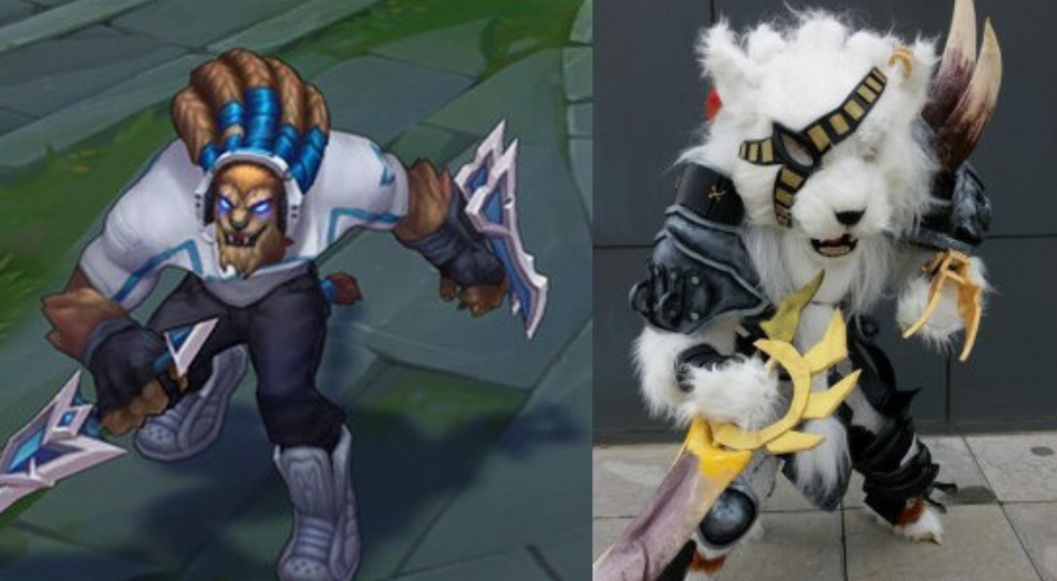 lol玩家cos英雄剑圣矿泉水瓶认真的吗看到酒桶这是本尊